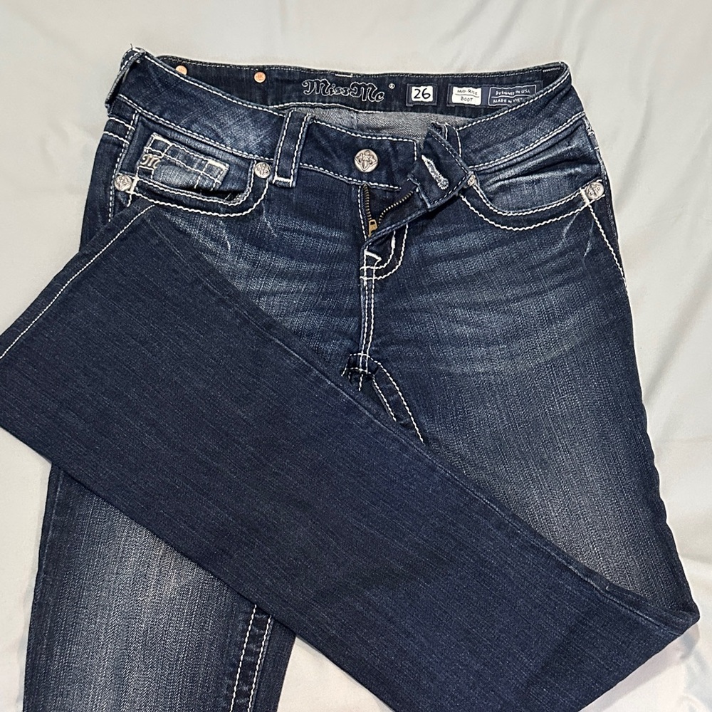 Miss Me Women's Indigo Boot Cut Jeans